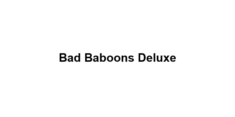 Bad Baboons Deluxe main thumbnail