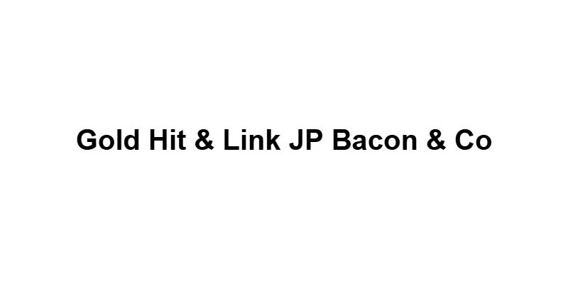 Gold Hit & Link JP Bacon & Co main thumbnail
