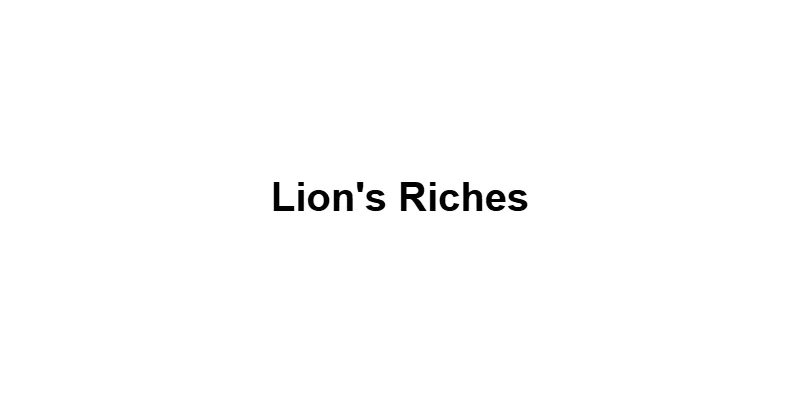 Lion's Riches main thumbnail