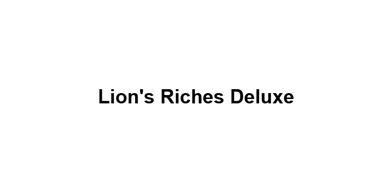 Lion's Riches Deluxe main thumbnail