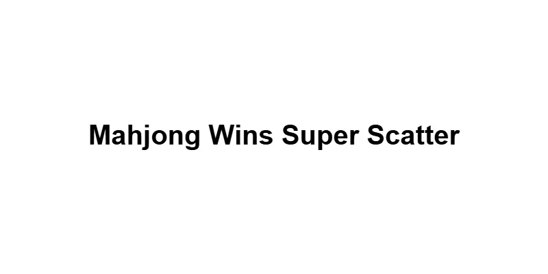 Mahjong Wins Super Scatter main thumbnail