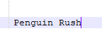 Penguin Rush