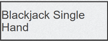 Blackjack Single Hand main thumbnail