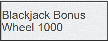 Blackjack Bonus Wheel 1000 main thumbnail