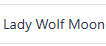 Lady Wolf Moon