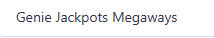 Genie Jackpots Megaways