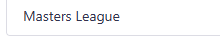 Masters League
