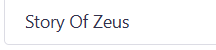 Story Of Zeus