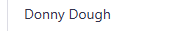 Donny Dough
