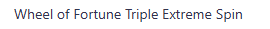 Wheel of Fortune Triple Extreme Spin main thumbnail