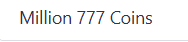 Million 777 Coins