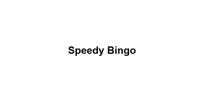 Speedy Bingo main thumbnail