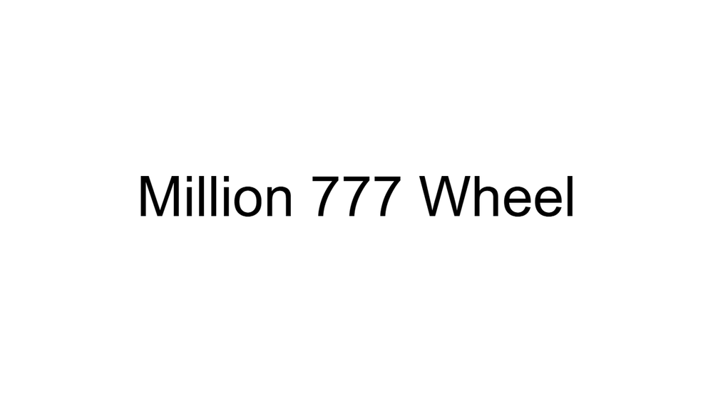 Million 777 Wheel main thumbnail
