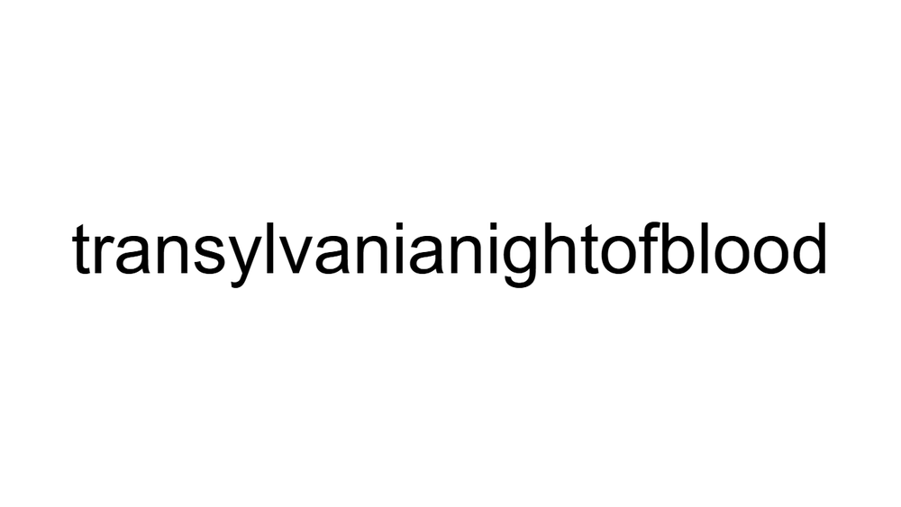 Transylvania: Night Of Blood main thumbnail