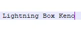 Lightning Box Keno