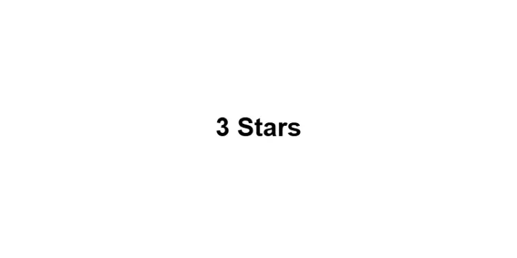 3 Stars
