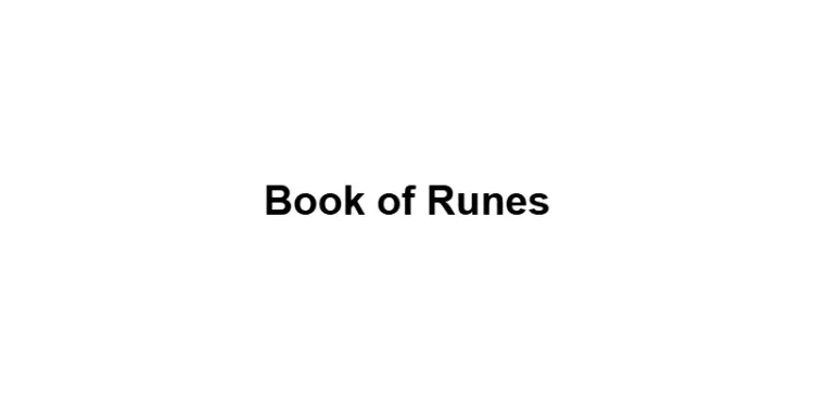 Book of Runes