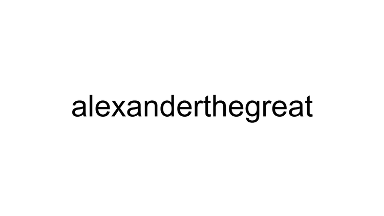 Alexander The Great
