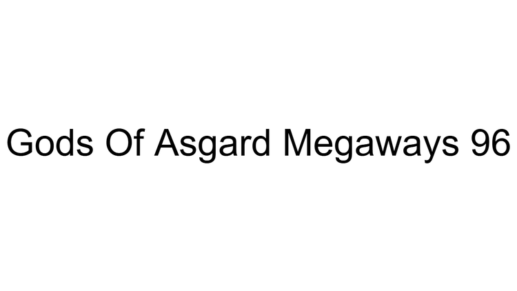 Gods Of Asgard Megaways 96