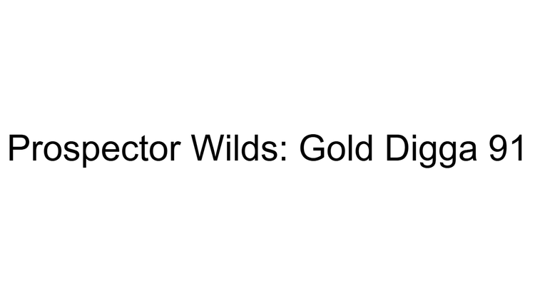 Prospector Wilds: Gold Digga 96
