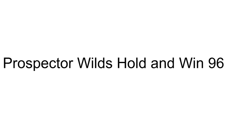 Prospector Wilds Hold and Win 96