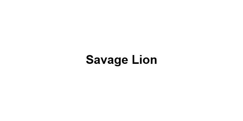 Savage Lion main thumbnail