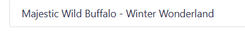 Majestic Wild Buffalo - Winter Wonderland