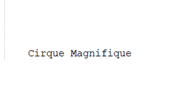 Cirque Magnifique